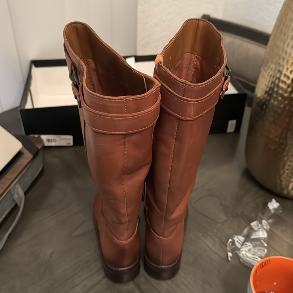 Naturalizer Cayce Women's Boots Chestnut Leather (WIDE CALF) - Picture 6 of 6
